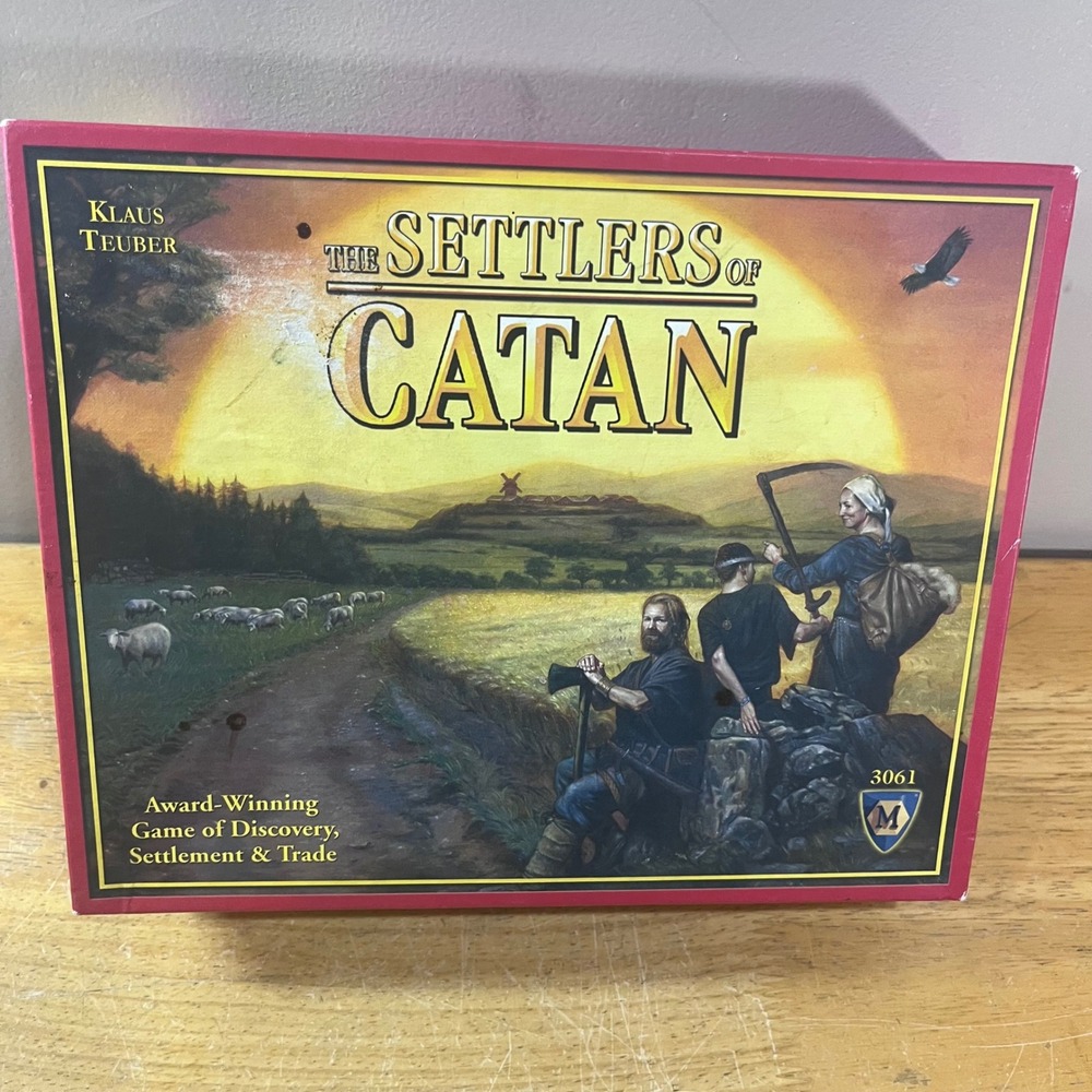 Mayfair Games Settlers of Catan Board Game 3061 Red Vtg 2007 Strategy Complete